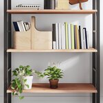 vidaXL Étagère murale 80x60x2 cm bois de chêne massif non traité