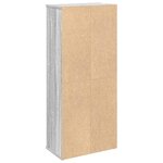 vidaXL Meuble de salle de bain avec porte-rouleau sonoma gris