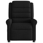 vidaXL Fauteuil inclinable électrique Noir Tissu