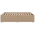VidaXL Cadre de lit sans matelas cappuccino 140x200 cm similicuir