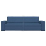 vidaXL Canapé-Lit 200cm Bleu marine tissu