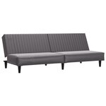 vidaXL Ensemble de canapés 2 Pièces gris similicuir