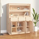 vidaXL Buffet haut 89x40x116 5 cm Bois massif de pin