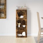 vidaXL Buffet Chêne fumé 40 x 35 x 100.5 cm Bois d'ingénierie