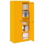 vidaXL Armoire de rangement 2 Pièces Jaune moutarde 80 x 40 x 180 cm