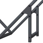 vidaXL Portant de bois chauffage anthracite 60x25x60 cm
