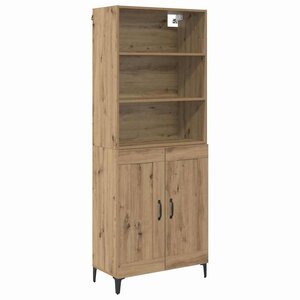 vidaXL Haut Armoire 2 Pièces chêne artisanal Bois d'ingénierie