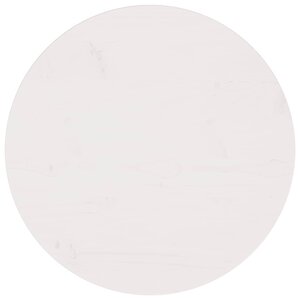 vidaXL Dessus de table Blanc Ø60x2 5 cm Bois de pin massif