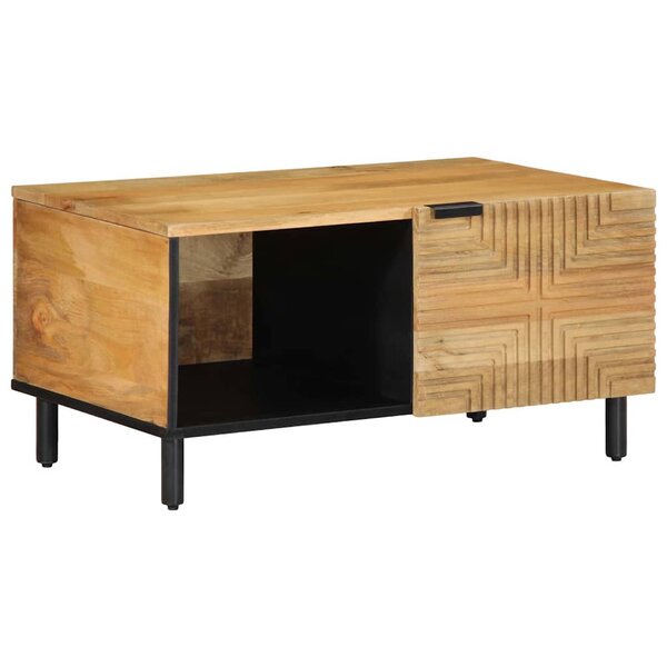 vidaXL Table basse marron 80x50x40 cm bois de manguier massif