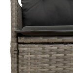 vidaXL Ensemble à manger de jardin 9 Pièces coussins gris résine tressée