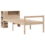 vidaXL Lit bibliothèque sans matelas 75x190 cm bois de pin massif