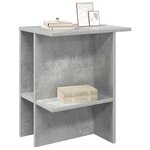 vidaXL Table basse 2 Pièces Gris béton 40 x 30 x 49 cm Bois d'ingénierie