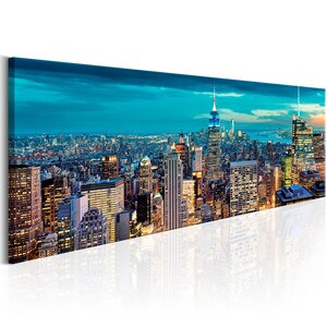Tableau - blue metropolis l x h en cm 120x40