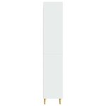 vidaXL Ensemble de Meubles 2 Pièces Blanc brillant Bois d'ingénierie