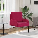 vidaXL Canapés avec coussin 55cm Bordeaux Contreplaqué