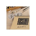 Bloc 60 Feuilles Croquis XL Kraft Spiralé petit côté A5 90g CANSON