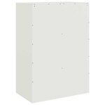 vidaXL Buffet haut blanc 67x39x95 cm acier