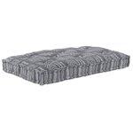 Coussin de palette vidaXL gris 120x80x12 cm en tissu