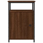 vidaXL Tables de chevet 2Pièces Chêne marron 40x42x60cm Bois d'ingénierie