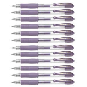 Stylo bille à encre gel G2 07 Metallic Violet métallique x 12 PILOT
