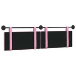 vidaXL Tête de lit suspendue Rose Tissu