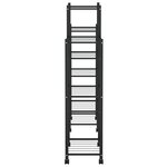 vidaXL Jardinière avec roues 83x25x103 5 cm Noir Fer