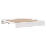 vidaXL Cadre de lit sans matelas blanc 180x200 cm bois massif de pin