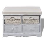 Banc banquette de rangement blanc 62 x 33 x 42 cm bois de paulownia 02_0021242