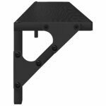 vidaXL Étagères Murales 2 Pièces Chêne noir 80 x 15 x 15 5 cm