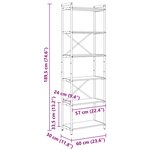 vidaXL Étagère Chêne Sonoma 40 x 30 x 85 cm Bois d'ingénierie