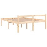 vidaXL Lit pour personne âgée sans matelas 140x190 cm bois pin massif