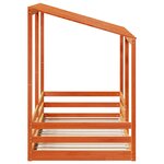 vidaXL Lit pour enfants sans matelas cire marron 80x200 cm pin massif