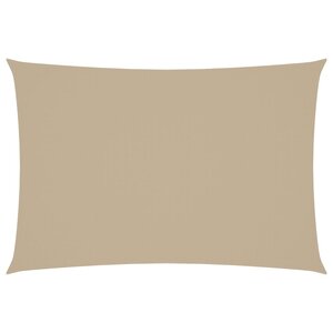 vidaXL Voile de parasol Tissu Oxford rectangulaire 3x5 m Beige