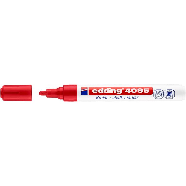 Marqueur craie liquide 4095 rouge 2-3 mm EDDING