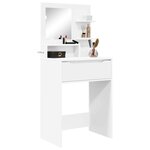 vidaXL Tables de maquillage pour chambre Blanc 80 x 39 6 x 135 cm