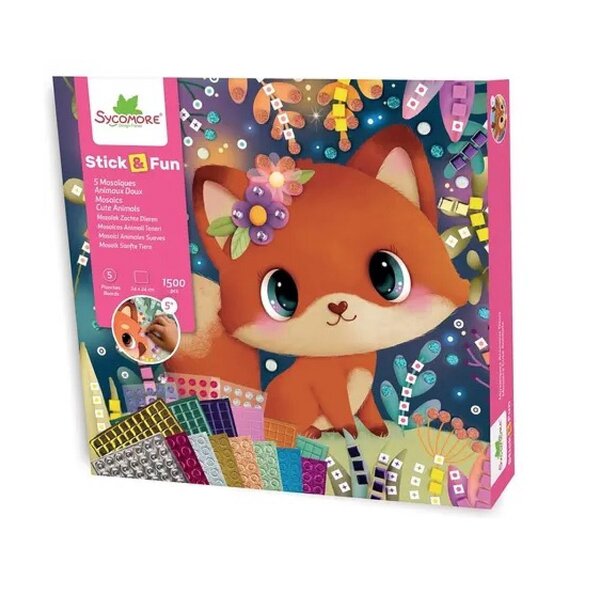 Stick'n Fun - L Mosaiques - Les animaux doux