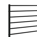 vidaXL Tête de lit métal noir 80 cm