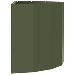 vidaXL Jardinière Vert olive 60 x 30 x 35 cm Acier