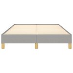vidaXL Cadre de lit sans matelas gris clair 120x190 cm tissu