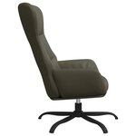 vidaXL Chaise de relaxation Gris Similicuir