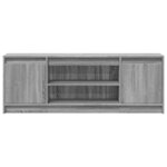 vidaXL Meuble TV avec LED sonoma gris 139 5x34x50 cm bois d'ingénierie