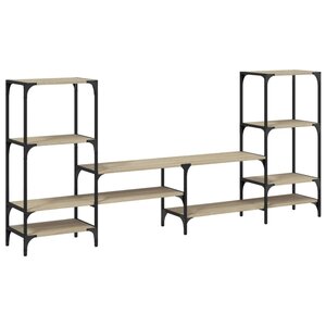 vidaXL Meuble TV chêne sonoma 206 5x28 5x95 cm bois d'ingénierie
