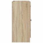 vidaXL Armoire sous évier de salle de bain Chêne Sonoma