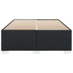 vidaXL Cadre de lit sans matelas noir similicuir