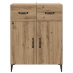 vidaXL Buffet chêne artisanal 34 x 69.5 x 90 cm Bois d'ingénierie