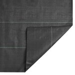 vidaXL Membrane anti-mauvaises herbes noir 2x10 m PP