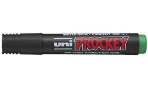 Marqueur PROCKEY PM126 Pointe biseautée large 5 7mm Vert UNI-BALL