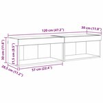 vidaXL Meubles TV 2 Pièces Chêne noir 60 x 30 x 30 cm Bois d'ingénierie