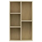 vidaXL Bibliothèque/Buffet Chêne sonoma 50x25x80 cm Bois d’ingénierie