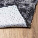 vidaXL Tapis Shaggy à poils longs NAVARRA gris foncé 80x150 cm